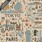 City Guide Canvas in Natural Unbleached (rp801-na2uc) | Bon Voyage | Rifle Paper Co | Cotton+Steel
